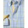 imagePaul Fredrick Mens Classic Fit Comfort Stretch NonIron Plaid Dress Shirt