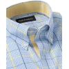 imagePaul Fredrick Mens Classic Fit Comfort Stretch NonIron Plaid Dress Shirt