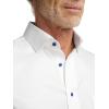 imagePaul Fredrick Mens Slim Fit NonIron Herringbone Dress Shirt
