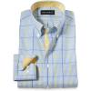 imagePaul Fredrick Mens Classic Fit Comfort Stretch NonIron Plaid Dress Shirt