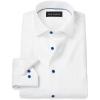 imagePaul Fredrick Mens Slim Fit NonIron Herringbone Dress Shirt
