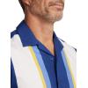 imagePaul Fredrick Mens Classic Fit Cotton Stripe Border Print Casual Shirt