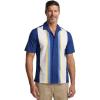 imagePaul Fredrick Mens Classic Fit Cotton Stripe Border Print Casual Shirt