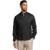 imagePaul Fredrick Mens Classic Fit Linen Solid Casual ShirtBlack