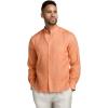 imagePaul Fredrick Mens Classic Fit Linen Solid Casual ShirtCoral