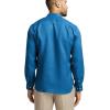 imagePaul Fredrick Mens Classic Fit Linen Solid Casual ShirtDark Blue