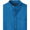 imagePaul Fredrick Mens Classic Fit Linen Solid Casual ShirtDark Blue