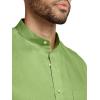 imagePaul Fredrick Mens Classic Fit Linen Solid Casual ShirtGreen