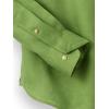 imagePaul Fredrick Mens Classic Fit Linen Solid Casual ShirtGreen
