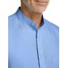 imagePaul Fredrick Mens Classic Fit Linen Solid Casual ShirtLight Blue