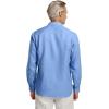 imagePaul Fredrick Mens Classic Fit Linen Solid Casual ShirtLight Blue