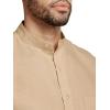 imagePaul Fredrick Mens Classic Fit Linen Solid Casual ShirtTan