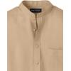 imagePaul Fredrick Mens Classic Fit Linen Solid Casual ShirtTan