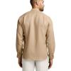 imagePaul Fredrick Mens Classic Fit Linen Solid Casual ShirtTan