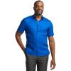 imagePaul Fredrick Mens Classic Fit Lyocell Solid Jacquard Casual ShirtBlue