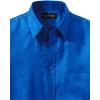 imagePaul Fredrick Mens Classic Fit Lyocell Solid Jacquard Casual ShirtBlue