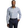 imagePaul Fredrick Mens Classic Fit Performance Stretch Check Casual Shirt