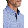 imagePaul Fredrick Mens Classic Fit Performance Stretch Geometric Casual Shirt