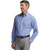 imagePaul Fredrick Mens Classic Fit Performance Stretch Geometric Casual Shirt