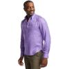 imagePaul Fredrick Mens Slim Fit Lyocell Solid Jacquard Casual ShirtLavender