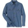 imagePaul Fredrick Mens Classic Fit Linen Blend Solid Overshirt