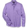 imagePaul Fredrick Mens Slim Fit Lyocell Solid Jacquard Casual ShirtLavender