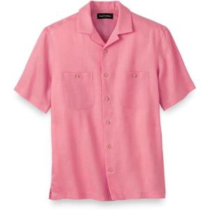 imagePaul Fredrick Mens Classic Fit Linen Solid Casual ShirtPink