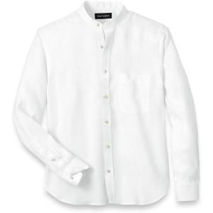 imagePaul Fredrick Mens Classic Fit Linen Solid Casual ShirtWhite