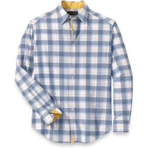 imagePaul Fredrick Mens Classic Fit Performance Stretch Check Casual Shirt