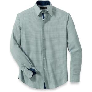 imagePaul Fredrick Mens Classic Fit Performance Stretch Houndstooth Casual Shirt