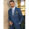 imagePaul Fredrick Mens Wool Houndstooth Single Breasted Peak Lapel Suit Jacket