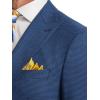imagePaul Fredrick Mens Wool Houndstooth Single Breasted Peak Lapel Suit Jacket