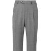 imagePaul Fredrick Mens Wool Micro Check Single Pleat Suit PantsBlack