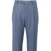 imagePaul Fredrick Mens Wool Micro Check Single Pleat Suit PantsCobalt