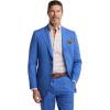 imagePaul Fredrick Mens Wool Stretch Bengaline Peak Lapel Suit Jacket