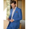 imagePaul Fredrick Mens Wool Stretch Bengaline Peak Lapel Suit Jacket