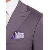 imagePaul Fredrick Mens Wool Stretch Single Breasted Peak Lapel Suit Jacket