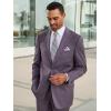 imagePaul Fredrick Mens Wool Stretch Single Breasted Peak Lapel Suit Jacket