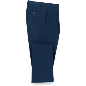 imagePaul Fredrick Mens Cotton Stretch Seersucker Single Pleat Suit PantsNavy