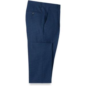 imagePaul Fredrick Mens Wool Houdstooth Single Pleat Suit Pants