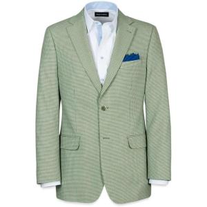 imagePaul Fredrick Mens Wool Houndstooth Single Breasted Notch Lapel Suit Jacket