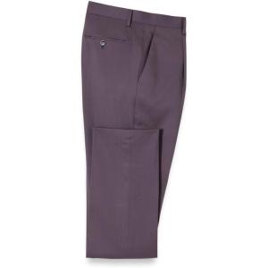 imagePaul Fredrick Mens Wool Stretch Single Pleat Suit Pants