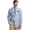 imagePaul Fredrick Mens Wool Houndstooth Single Breasted Peak Lapel Sport CoatOcean Blue
