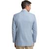 imagePaul Fredrick Mens Wool Houndstooth Single Breasted Peak Lapel Sport CoatOcean Blue