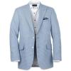 imagePaul Fredrick Mens Wool Houndstooth Single Breasted Peak Lapel Sport CoatOcean Blue