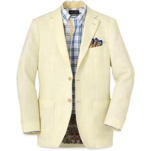 imagePaul Fredrick Mens Linen Single Breasted Notch Lapel Sport CoatButter