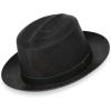 imagePaul Fredrick Mens Genuine Panama Straw Fedora with Leather Band