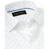 imagePaul Fredrick Mens Classic Fit Comfort Stretch NonIron Geometric Dress Shirt