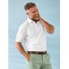 imagePaul Fredrick Mens Cotton Blend Three Button PoloLavender