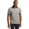 imagePaul Fredrick Mens Cotton Three Button PoloTan Multi